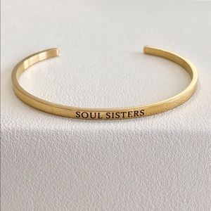 Soul Sisters Gold Mantra Cuff
